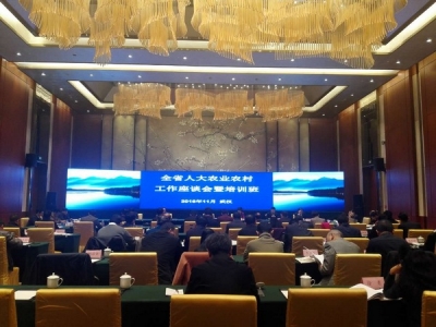 邓正平带队参加湖北省人大农业农村工作座谈会暨培训会