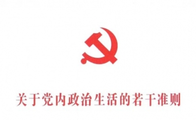 《关于新形势下党内政治生活的若干准则》