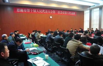 (聚焦两会)恩施十届人大一次会议第六代表团讨论侧记 