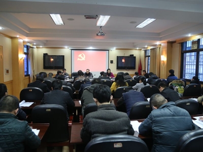 恩施州委组织部开展2017年首次“支部主题党日”活动