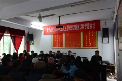 团州委在扶贫村开展3月“支部主题党日” 活动