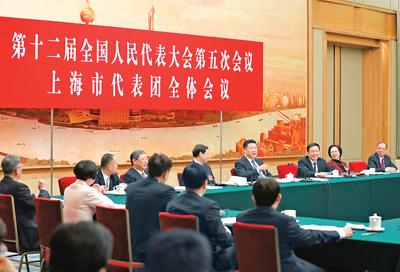 习近平在参加上海代表团审议时强调 践行新发展理念深化改革开放 加快建设现代化国际大都市