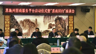 恩施州举行招商服务平台启动仪式暨“恩商回归”座谈会