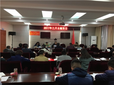 恩施州食药监局召开3月份主题党日活动