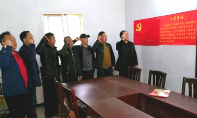 恩施机场公司到结对帮扶村开展“支部主题党日”活动