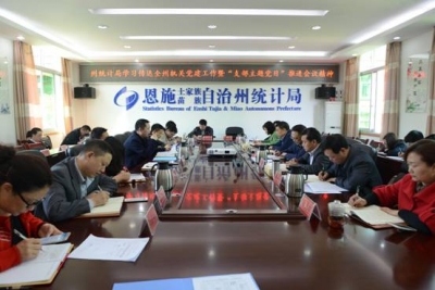 恩施州统计局学习传达全州机关党建工作暨“支部主题党日”推进会议精神