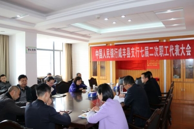 人行咸丰县支行召开七届二次职工代表大会 
