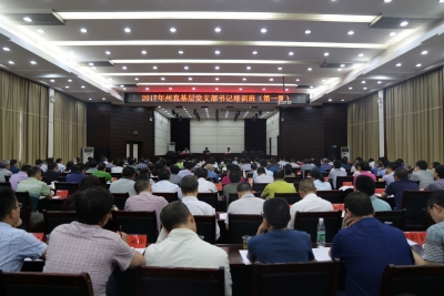 恩施州直基层570余名党支部书记集中充电