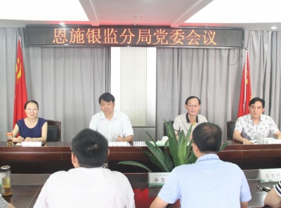 恩施银监分局深入学习习近平总书记“7·26”重要讲话精神