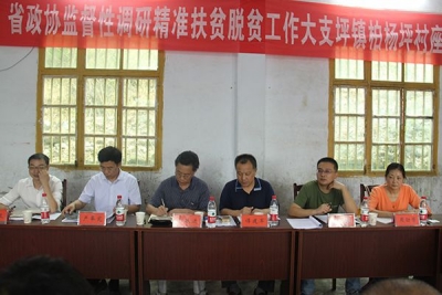 省政协副主席郭跃进一行调研巴东县大支坪镇柏杨坪村精准扶贫工作 