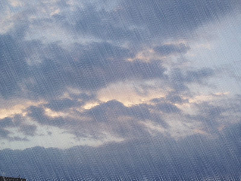 暴雨中，因为有你们，所以安心！