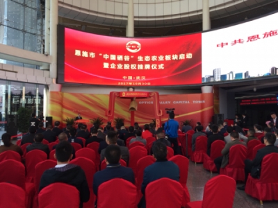 恩施市“中国硒谷”生态农业板块40家企业集体在汉挂牌