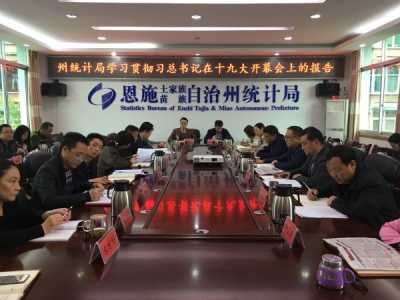 恩施州统计局学习习总书记在十九大开幕会上的报告