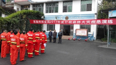 恩施州林业局组织开展森林防火应急演练 要求时刻紧绷森林防火这根弦