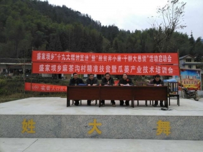 恩施市 | 盛家坝乡开展十九大精神宣讲活动