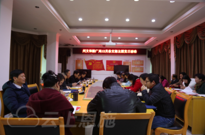 【国家宪法日·学习十九大】恩施州文体新广局举行12月支部主题党日活动