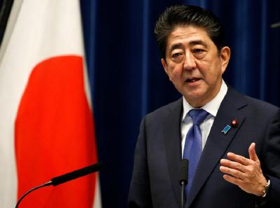 日本首相安倍晋三:支持美英法对叙利亚进行军事打击
