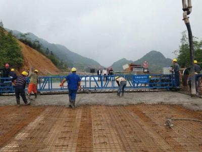 宣鹤高速公路岩门子大桥进入收尾阶段