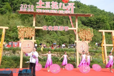 恩施三岔万亩土豆花吸引众多游客观赏