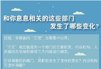 和你息息相关的这些部门发生了哪些变化？