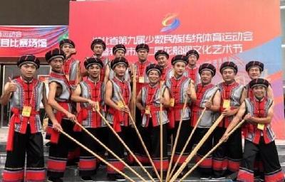 建始代表团参赛节目《打粮归来》获省民运会一等奖