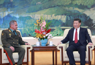 习近平会见俄罗斯国防部长绍伊古
