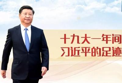 十九大一年间 习近平的足迹