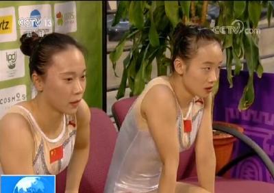 中国小将朱雪莹蹦床世界杯女子网上个人决赛夺冠