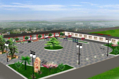 不等不靠，咸丰把界村村民自发出钱出地出工，合力建设文化广场