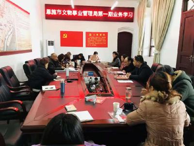 恩施市文物局展开业务知识培训