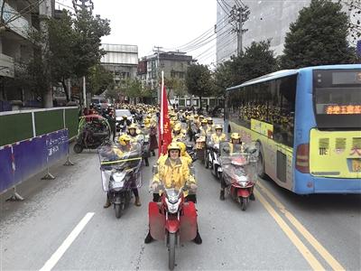 州城启动“平安入户”消防公益宣传活动 280名美团骑手变身流动消防宣传员