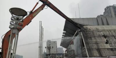恩施州工人文化宫建设项目——旧房拆除施工正式动工