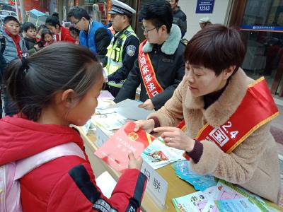 建始县花坪镇开展“12.4”国家宪法日宣传活动
