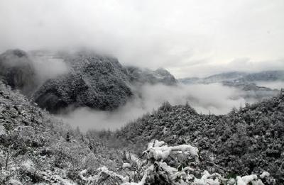 雪后鹤峰——银装素裹宛如仙境