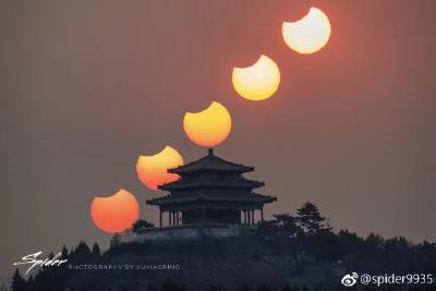 今早的“天狗咬日”没看到？这段延时摄影别再错过