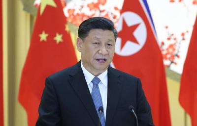 习近平出席朝鲜劳动党委员长、国务委员会委员长金正恩举行的欢迎宴会