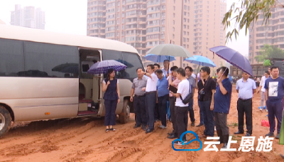 柯东海到州城各项目点调研“裸土复绿”进展情况