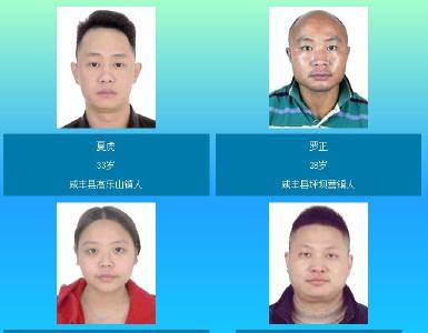 警方通告：公开征集咸丰县以夏虎为首的犯罪团伙违法犯罪线索、证据