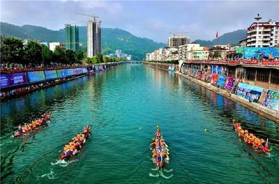 2019中国（宣恩）内陆河水上运动会暨武陵山区龙舟争霸赛8月5日鸣枪