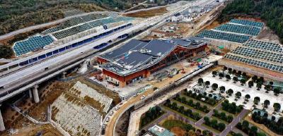 郑万高铁巴东北站建设正酣 
