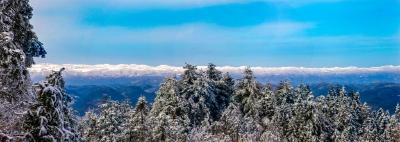 湖北利川：甘溪积雪 美不胜收