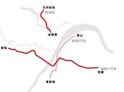 地铁11号线武昌段线路图“出炉” 今年底开工建设