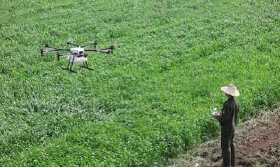 学生下乡与26个村结对 用无人机检测农作物生长灌溉