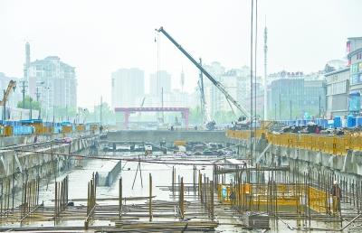 武汉在建最大地铁站封顶 阳逻线后湖大道站长416米、深26.6米 