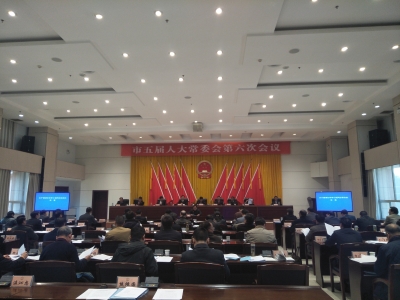 市五届人大常委会第六次会议召开
