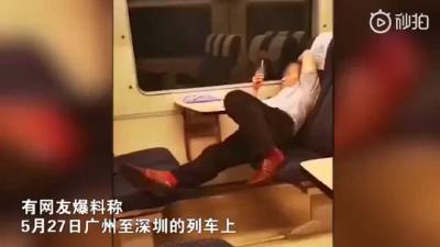 男子高铁上占3座让乘务“滚蛋” 广铁：当事旅客已道歉