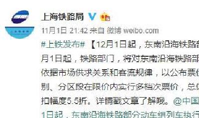 最高打5.5折！多地高铁动车票价将调整 有升有降