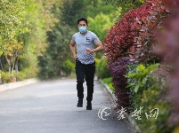 市民享受久违运动时光