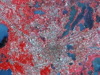 地球卫星图像犹如外星球神秘异域