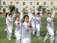 武当武术进校园，勤练太极强体魄